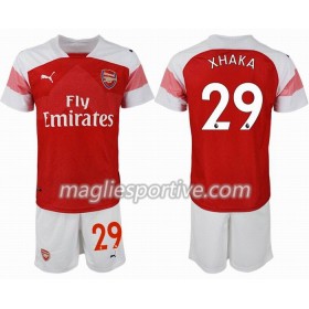 Completo Calcio Arsenal XHAKA 29 Bambino Divisa Prima 2018/2019